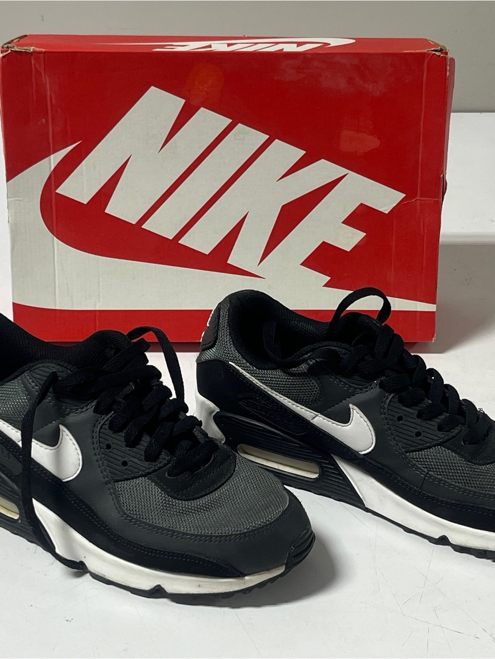 Nike Men’s Black & White Air Max Style Sneakers